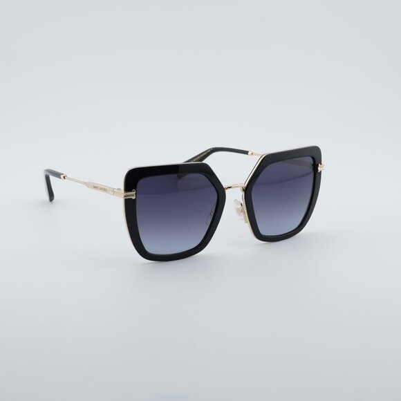 Marc Jacobs MJ 1065/S 0RHL 9O Sunglasses Gold/Black Butterfly Frame, Grey Lenses
